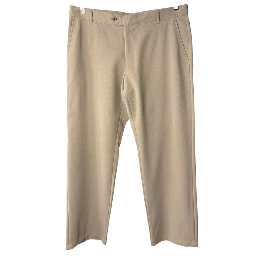Armani Collezioni Mens Taupe Beige‎ Micro Texture Dress Pants Trousers 38L